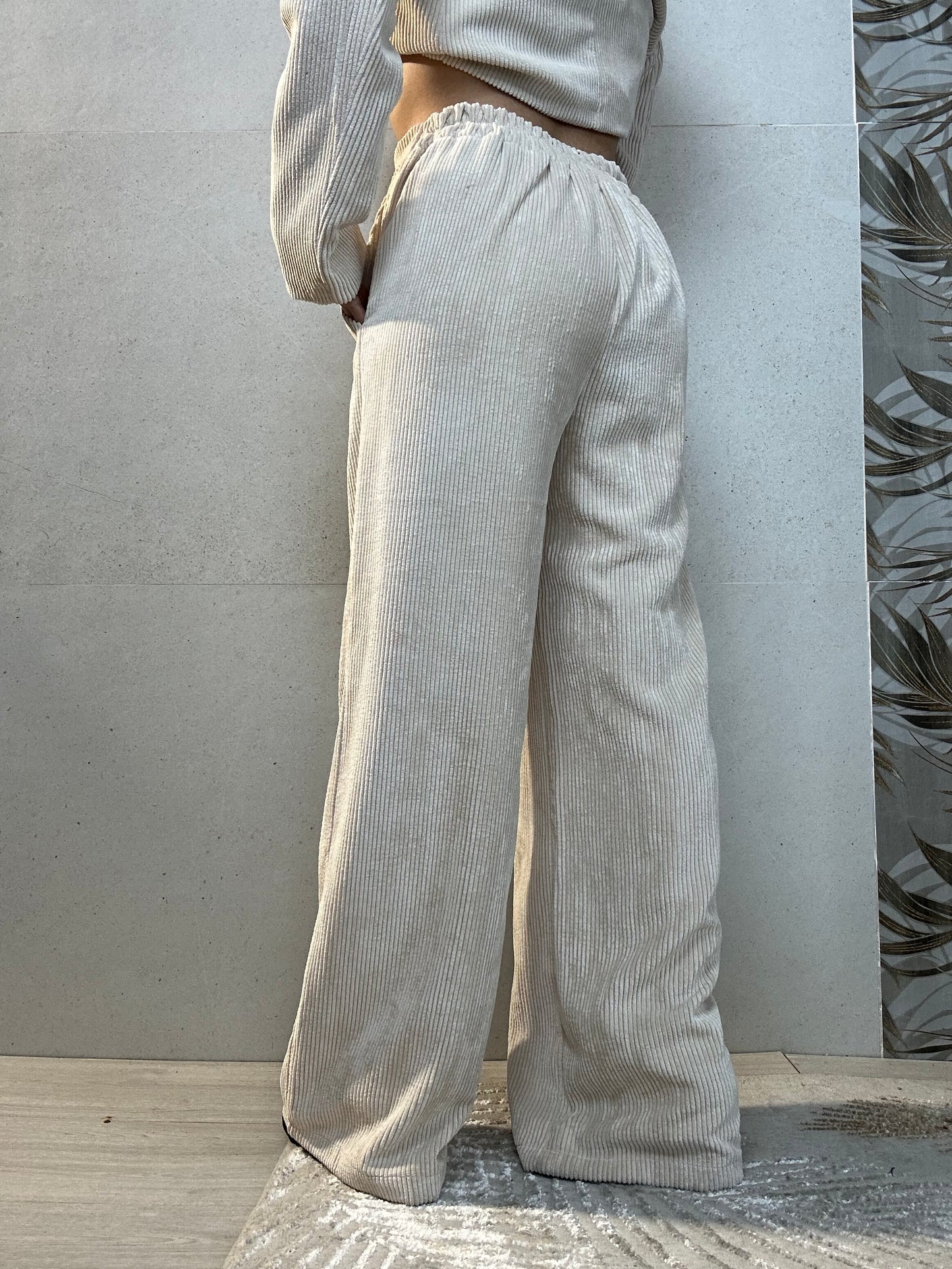 Pantalone VELVET panna