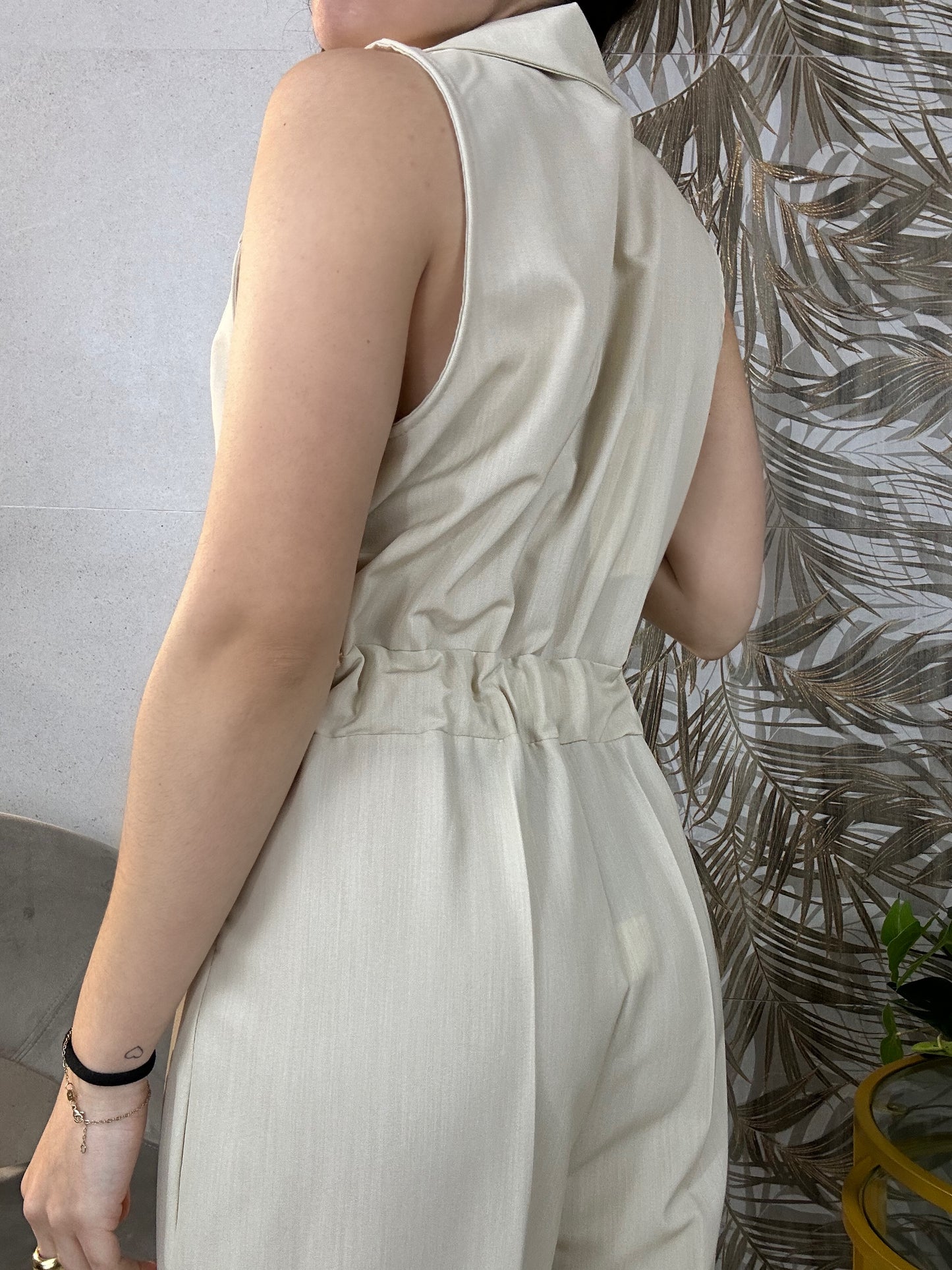 Tuta intera gilet “JOSEPHINE” beige