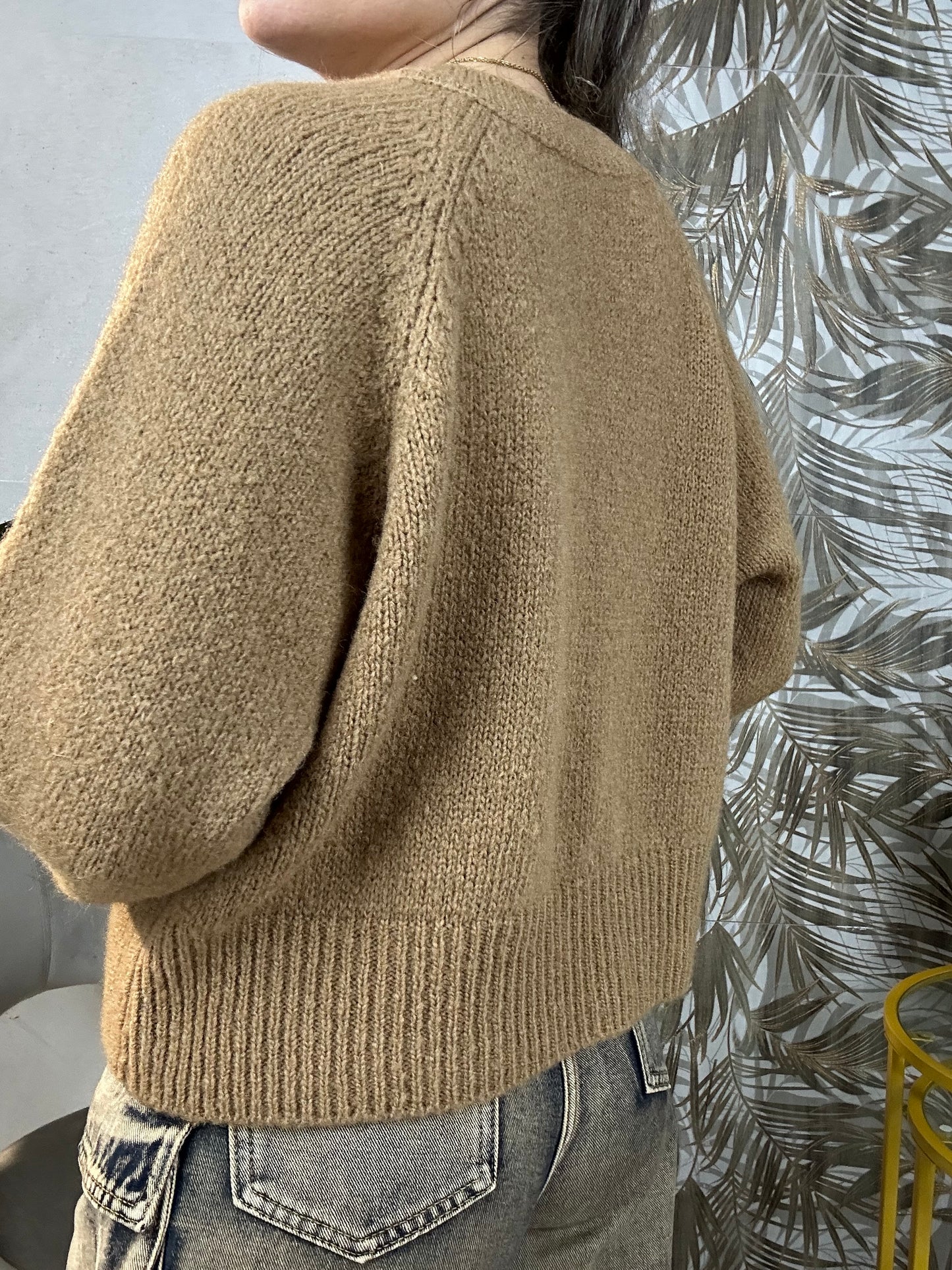 Maglioncino basic cammello