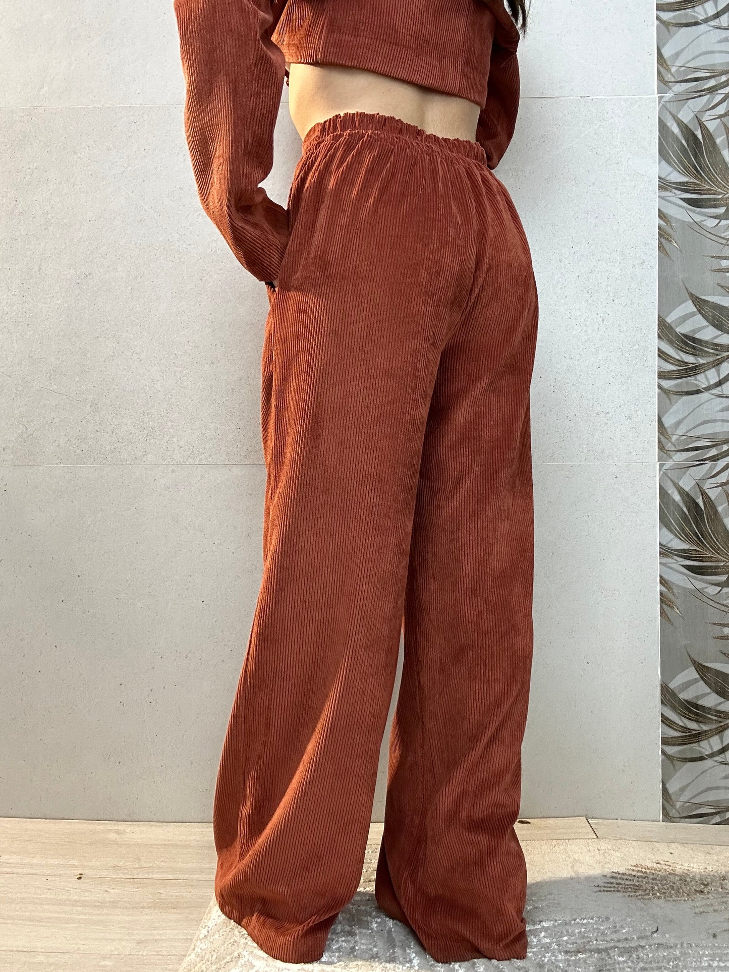Pantalone VELVET ruggine