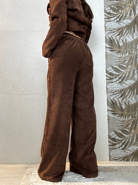 Pantalone VELVET marrone