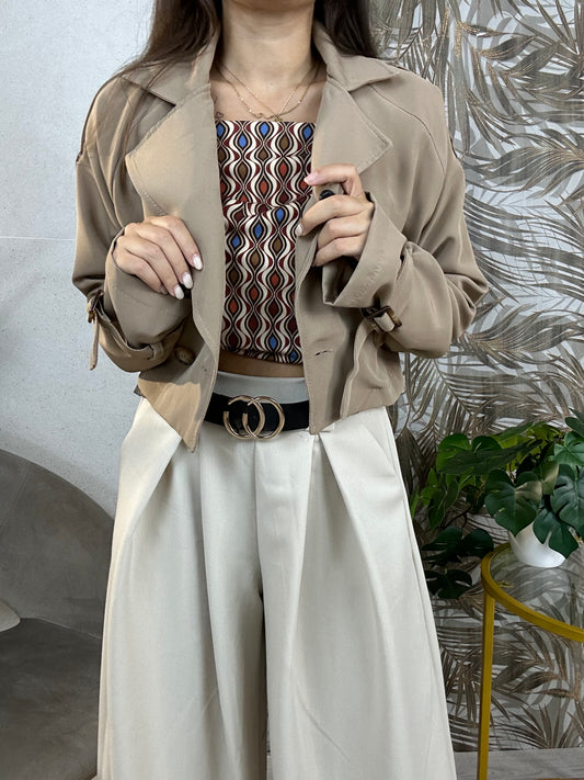 Trench beige scuro
