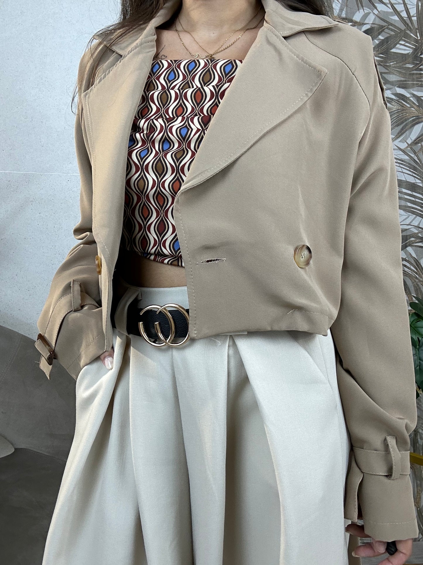 Trench beige scuro