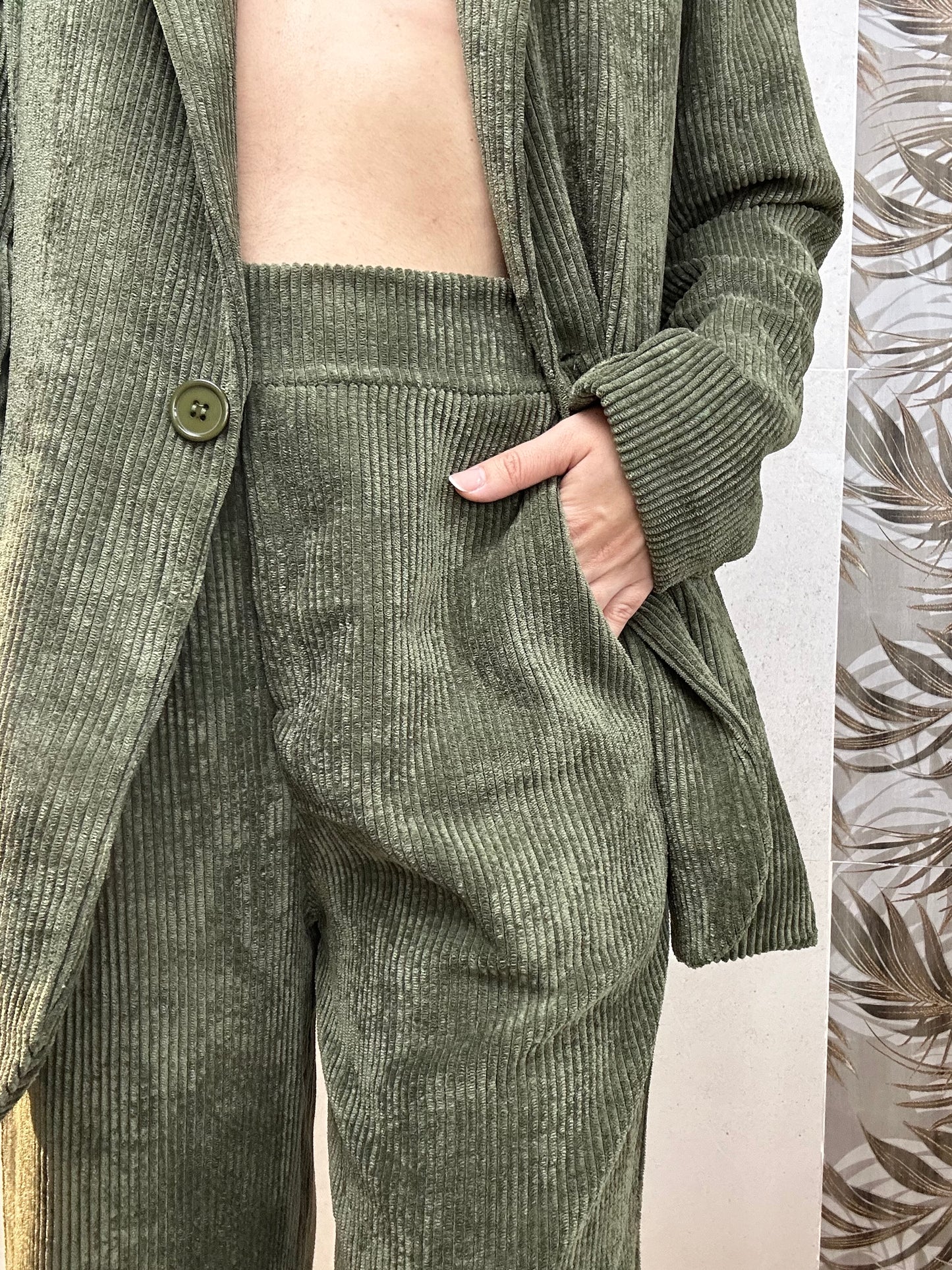 Pantalone “VELVET” verde