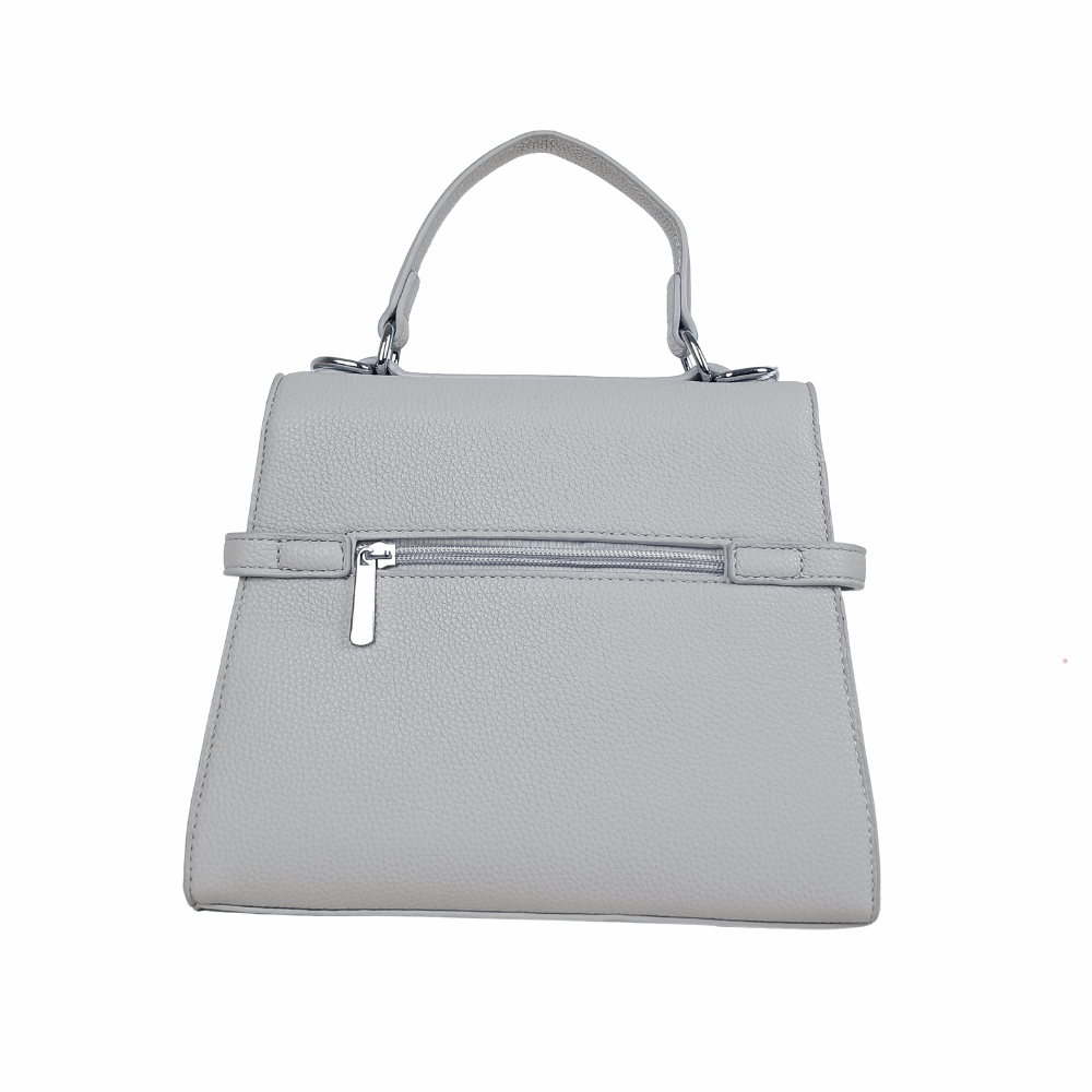 Leather handbag with removable shoulder strap MS-9518