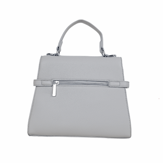 Leather handbag with removable shoulder strap MS-9518