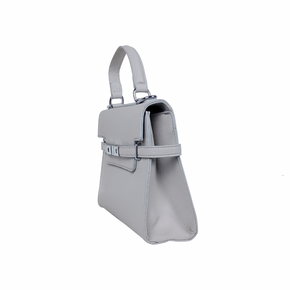 Leather handbag with removable shoulder strap MS-9518
